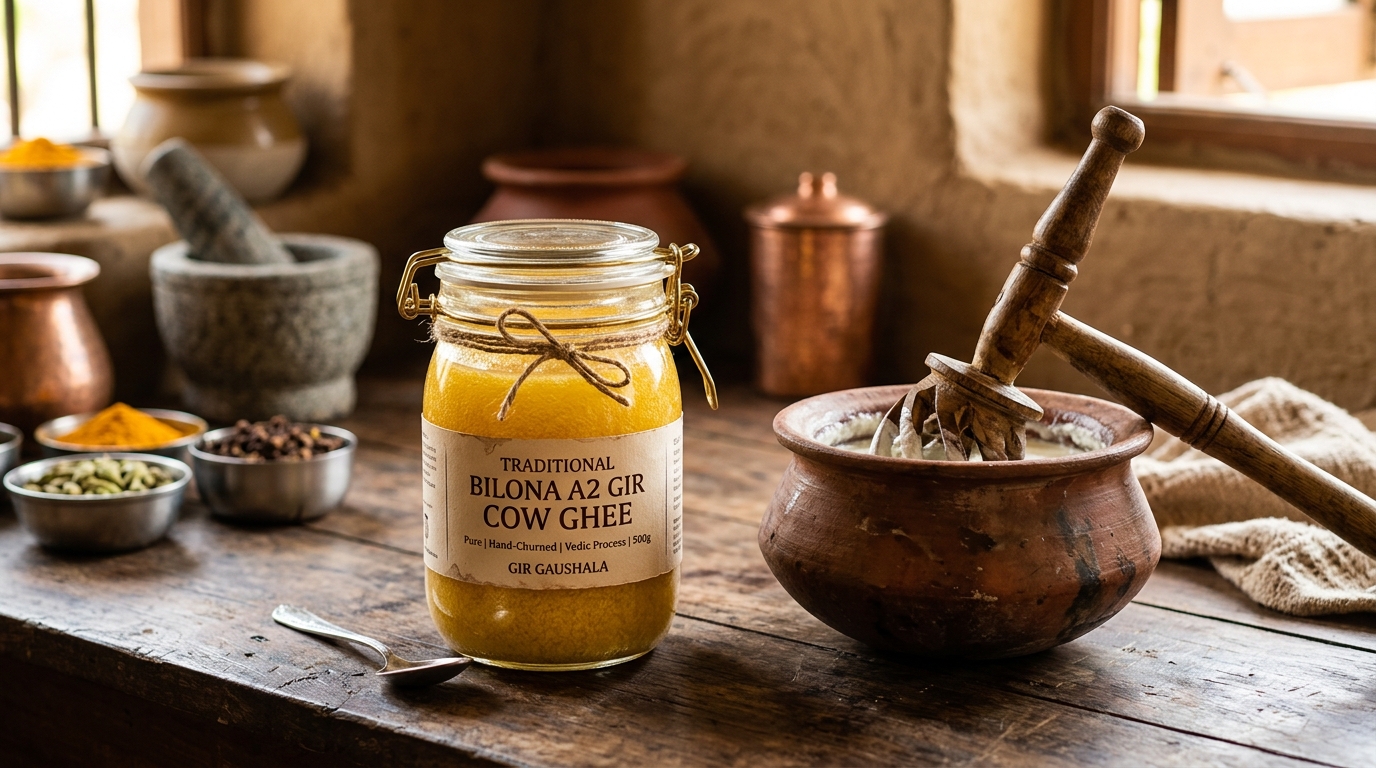 The Vedic Bilona Method: Why A2 Gir Cow Ghee is True Superfood